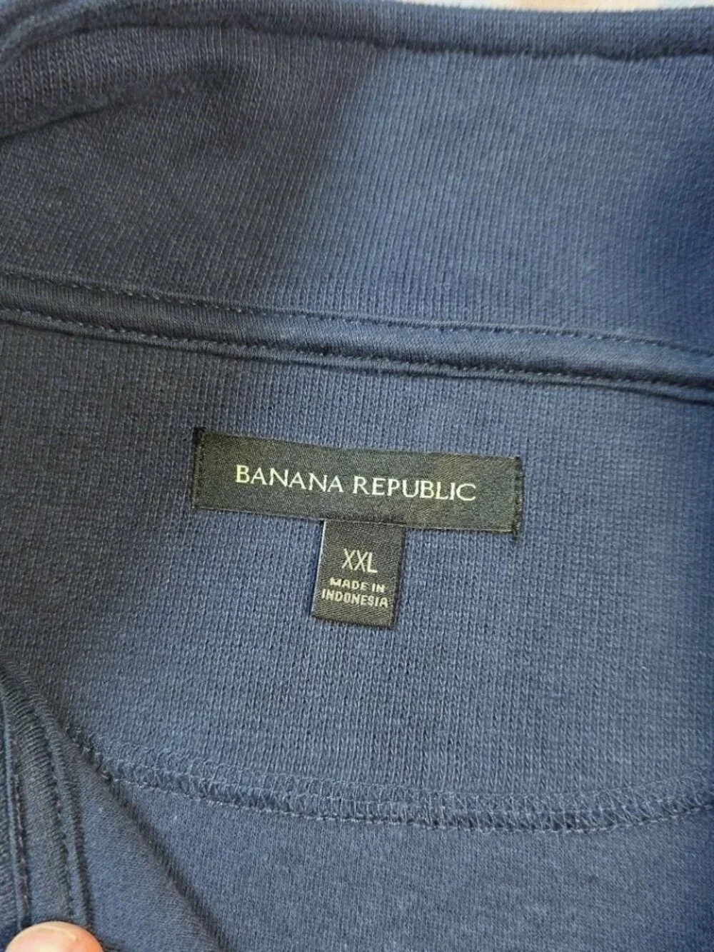 NEW Banana Republic Mens 1/4 Zip Pullover Sweater NWT XXL Navy